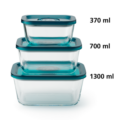Récipient Sous Vide en Verre Solis Crystal Vac(370ml)