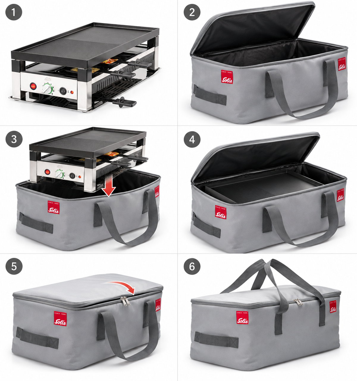 Solis Sacoche de protection premium pour Grill de table Solis Type 791