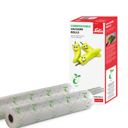Solis Rouleaux sous vide compostables 30 x 600 cm (x2)